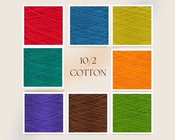 10/2 Virgo Cotton mercerized yarn at Sunshine Weaving and Fiber Arts.