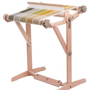 A picture of a Variable Knitter's Loom Stand available at Sunshine Weaving and Fiber Arts.