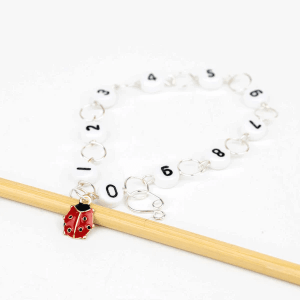 Twice Sheared Sheep Chain Row Counters - Ladybug Chain Row Counter