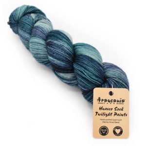 Araucania Huasco Sock Twilight Paints from Aracaunia being sold at Sunshine Weaving and Fiber Arts.