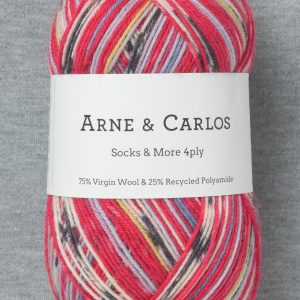 Arne & Carlos Socks & More 4 Ply yarn in the Lantern Night color.